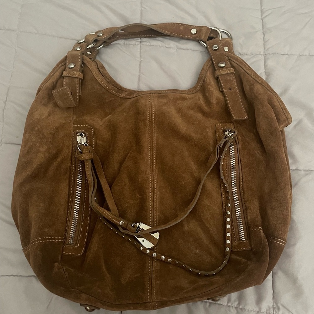 Via Repubblica Suede Purse